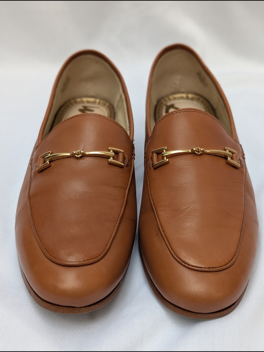 Sam Edelman Loraine Brown Leather Horsebit Loafers 9.5 - Picture 3 of 12